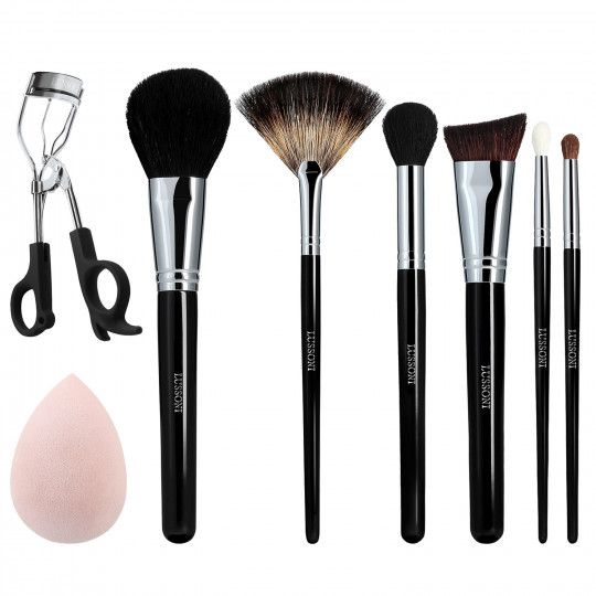 LUSSONI Glow Maker - Set de 8 Brochas de Maquillaje Profesional