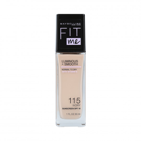 MAYBELLINE FIT ME LUMINOUS + SMOOTH Base de maquillaje 115 Ivory 30ml - 1